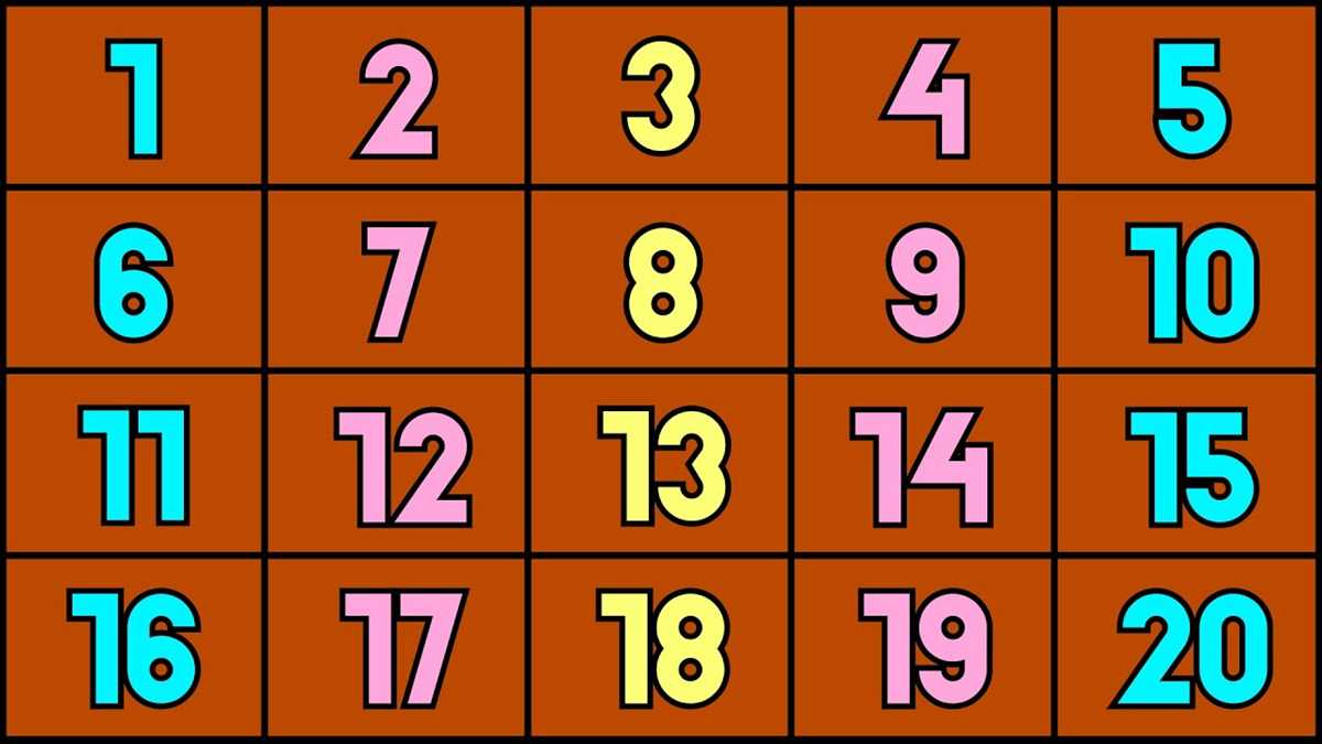colorful numbers 1 20 printable colorful numbers 1 20 printable