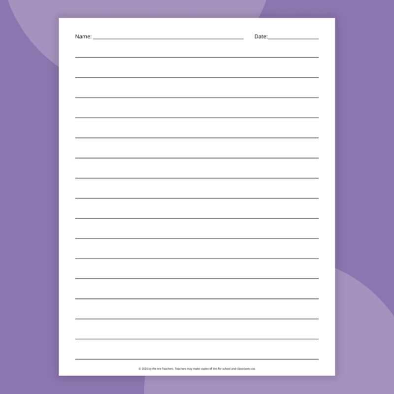 printable primary writing paper