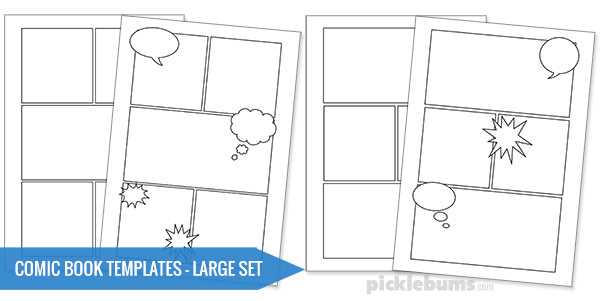 graphic novel template printable