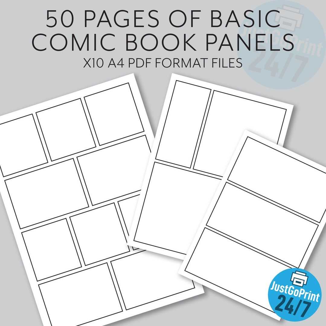 graphic novel template printable