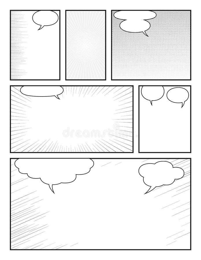 graphic novel template printable