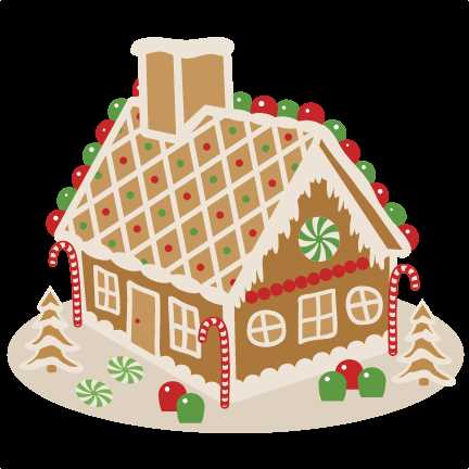printable gingerbread house clipart