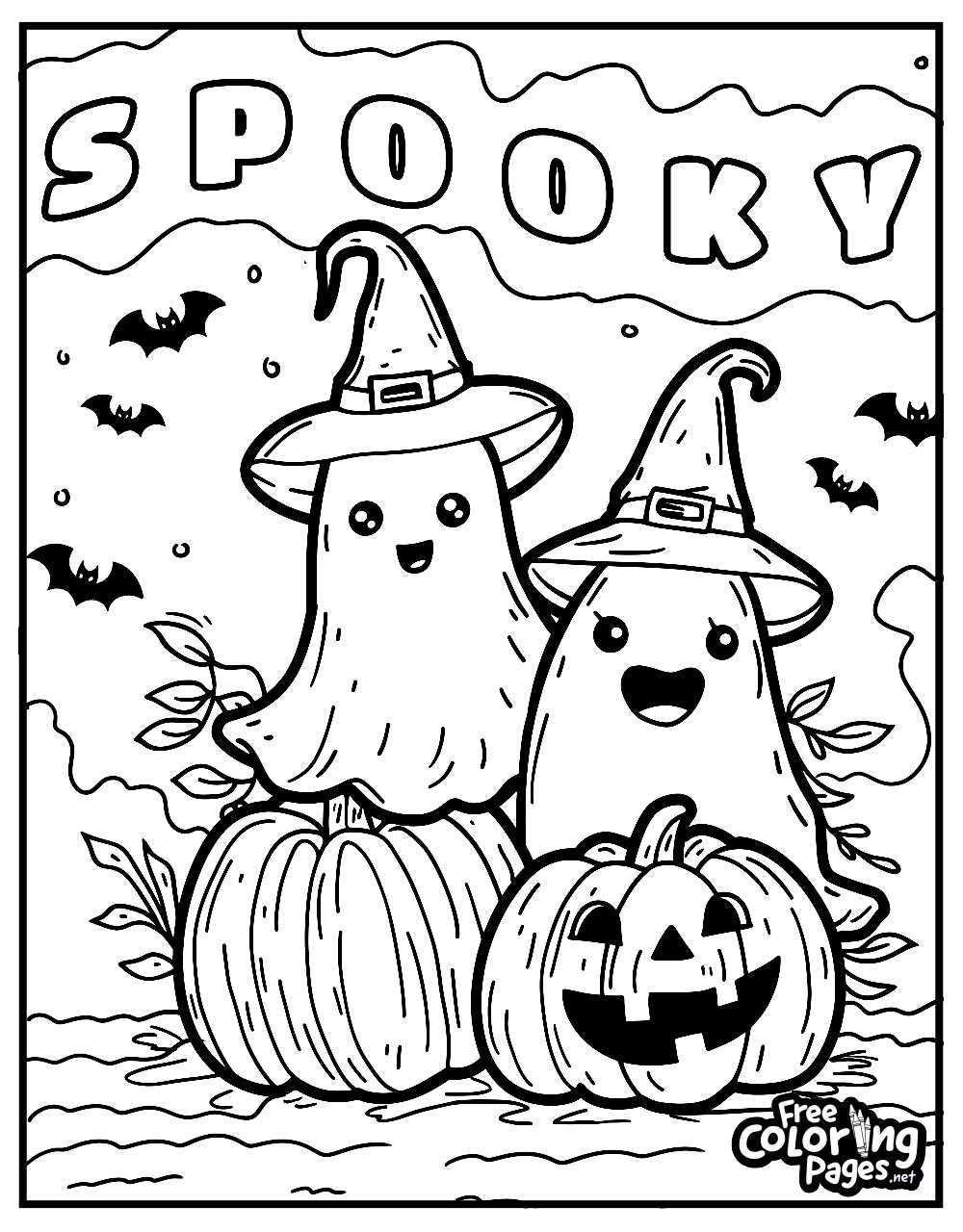 halloween color sheets free printable halloween color sheets free printable