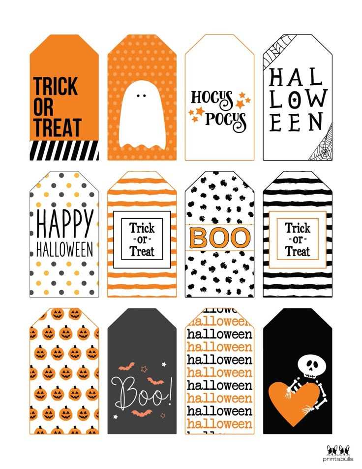 halloween tags printable halloween tags printable