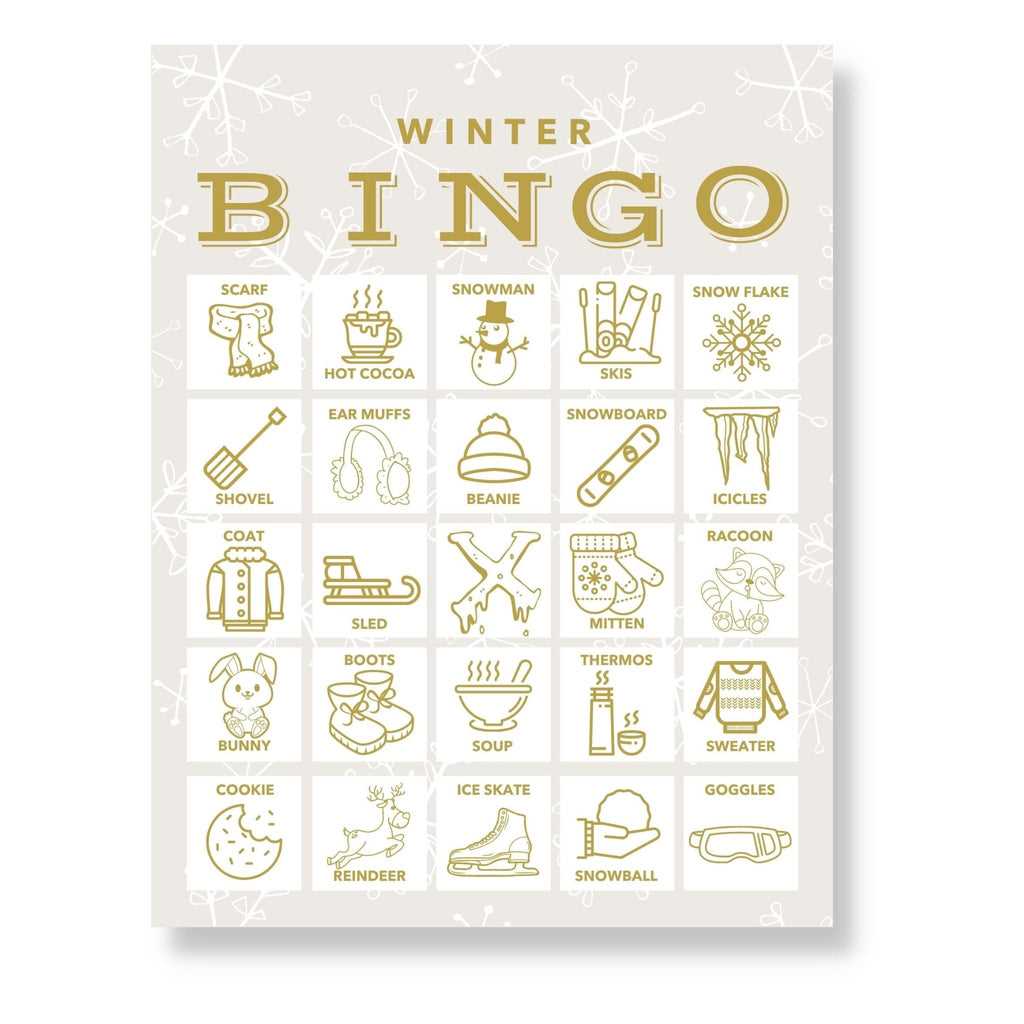 winter bingo printable winter bingo printable