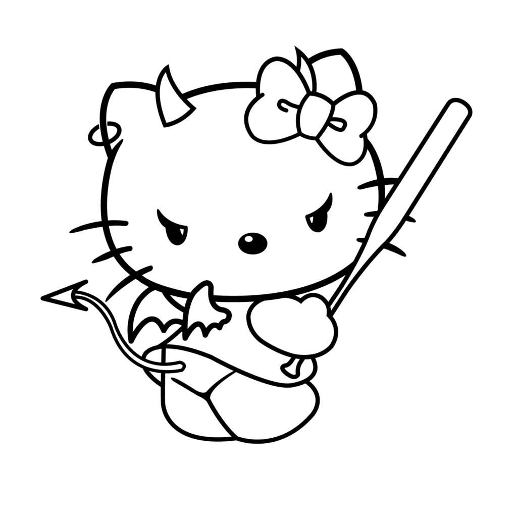 hello kitty halloween printables