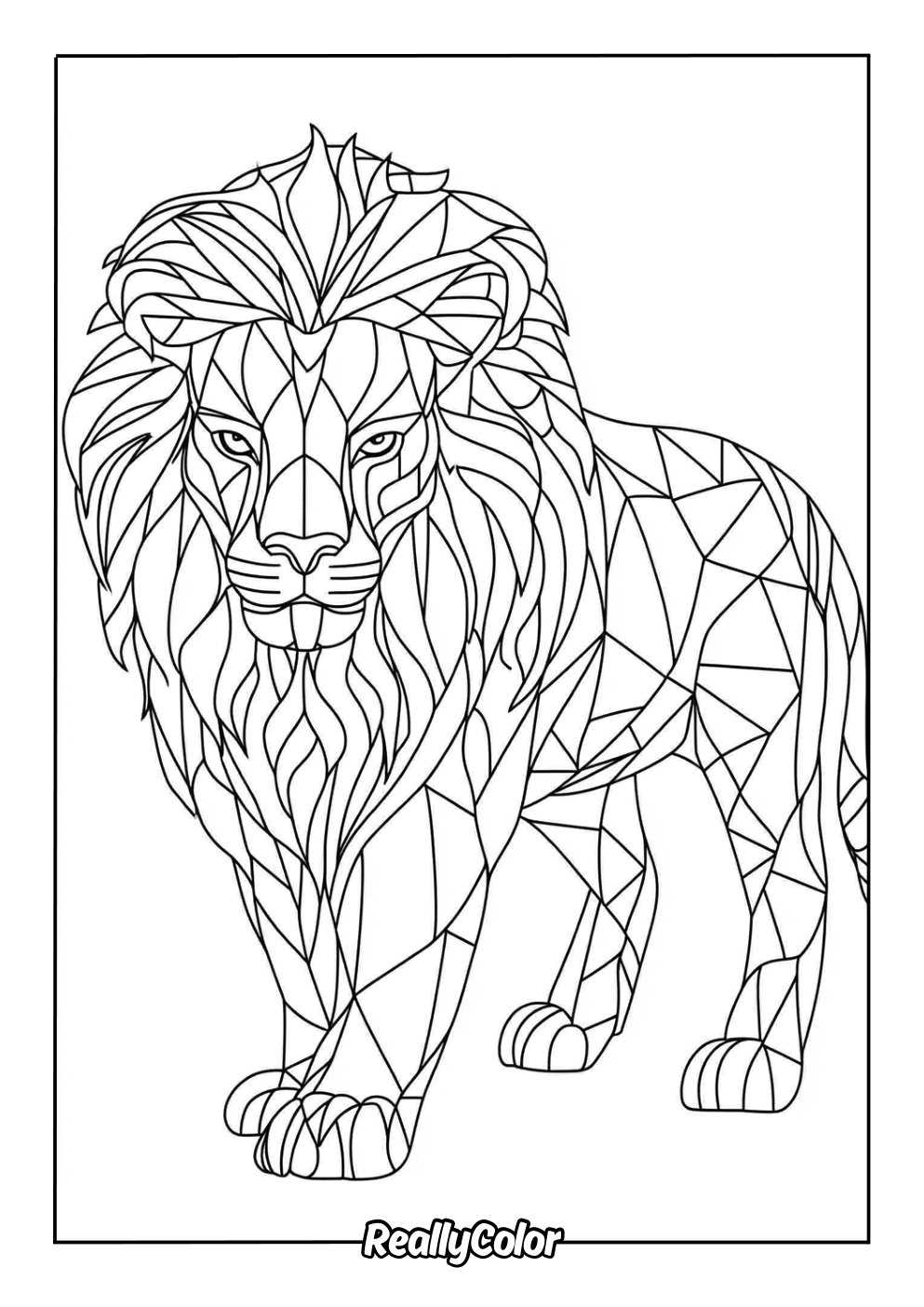 lion coloring sheets printable