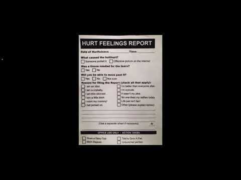 hurt feelings report printable hurt feelings report printable