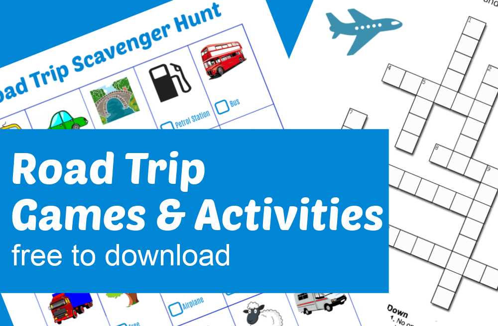 printable road trip activities printable road trip activities