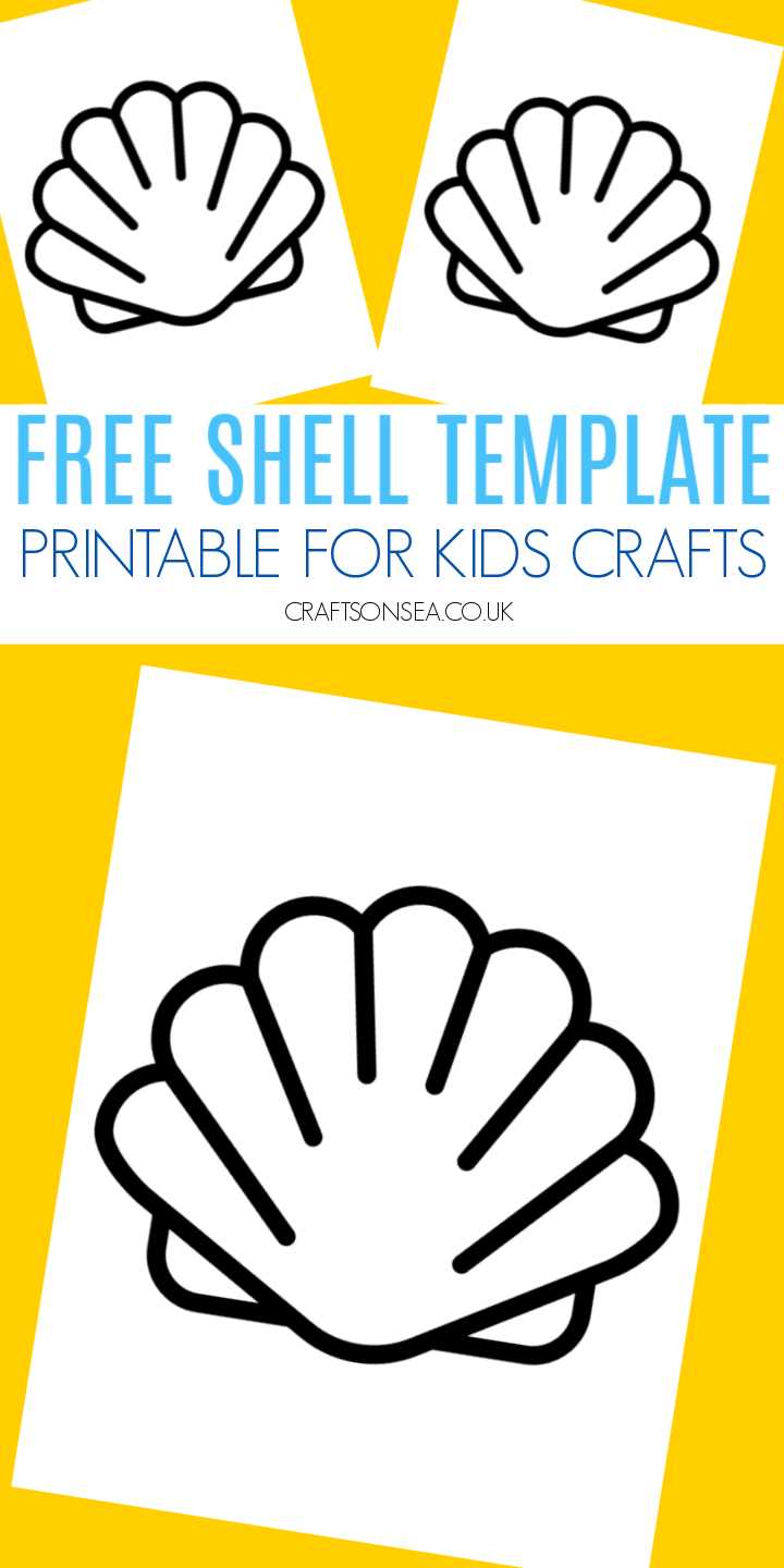 shell stencil printable shell stencil printable