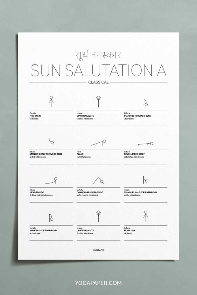 sun salutation printable sun salutation printable