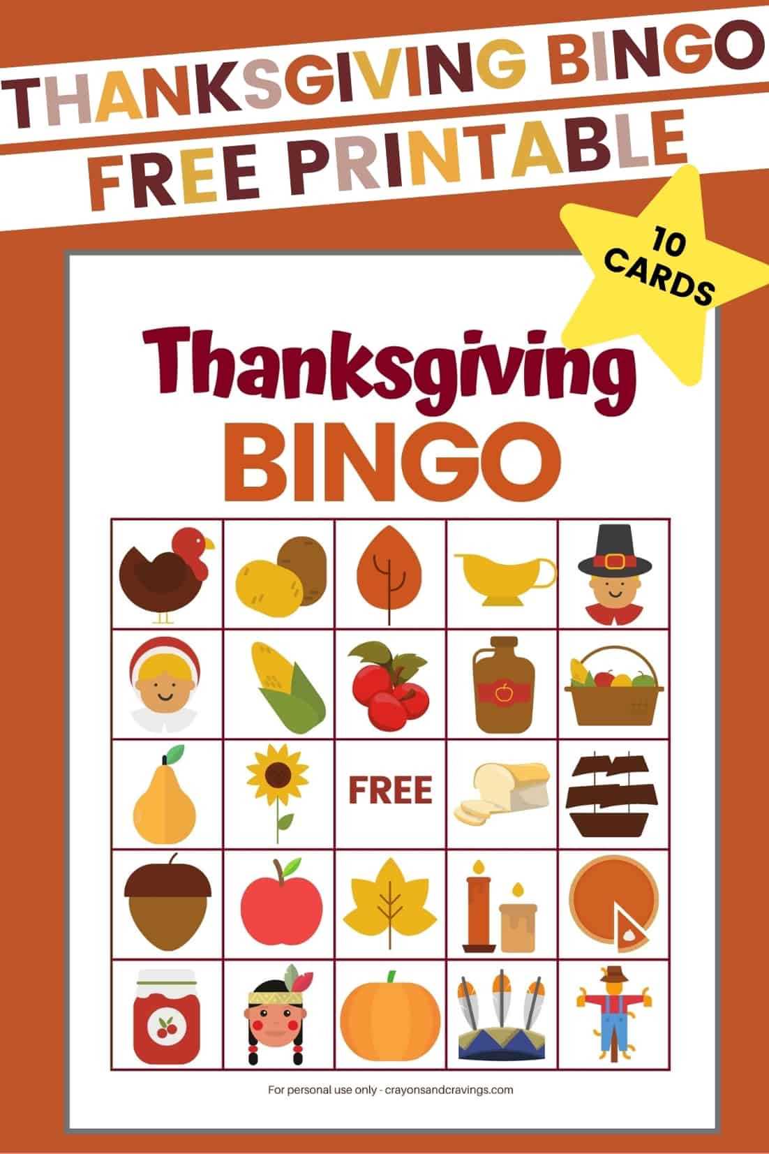 printable thanksgiving bingo game printable thanksgiving bingo game