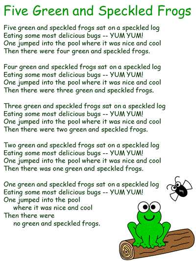 5 green and speckled frogs printable 5 green and speckled frogs printable