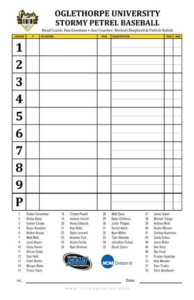 baseball lineup cards printable baseball lineup cards printable