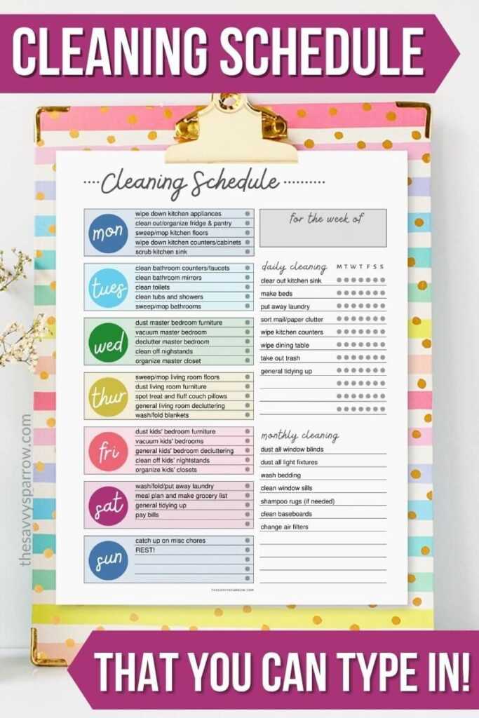 weekly cleaning checklist printable weekly cleaning checklist printable