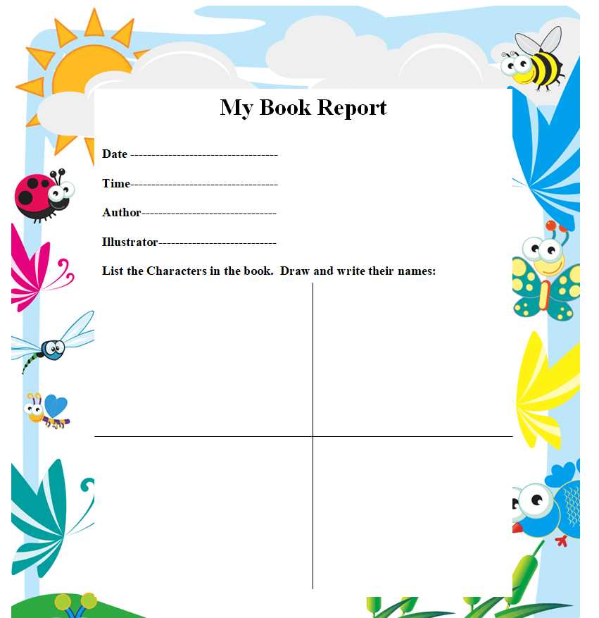 free book report printables free book report printables