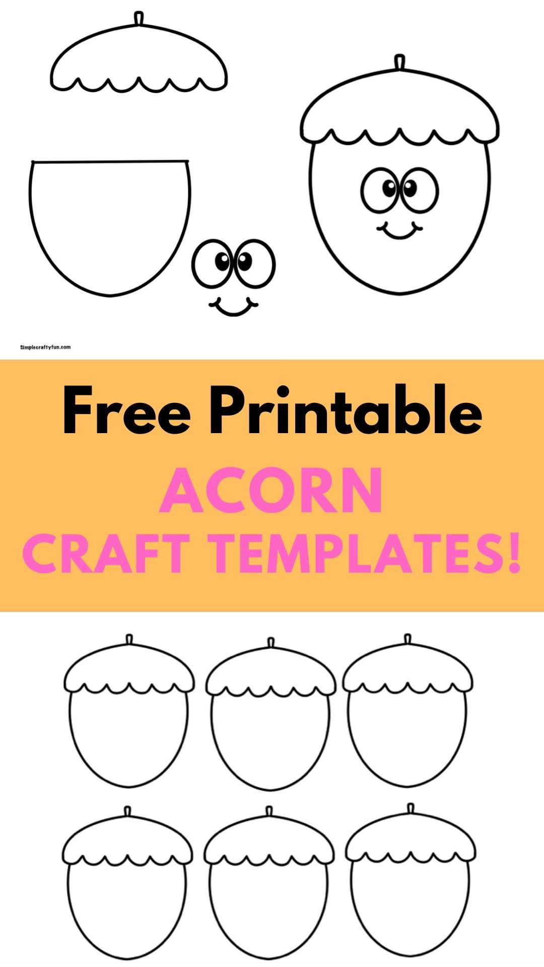 free acorn template printable free acorn template printable