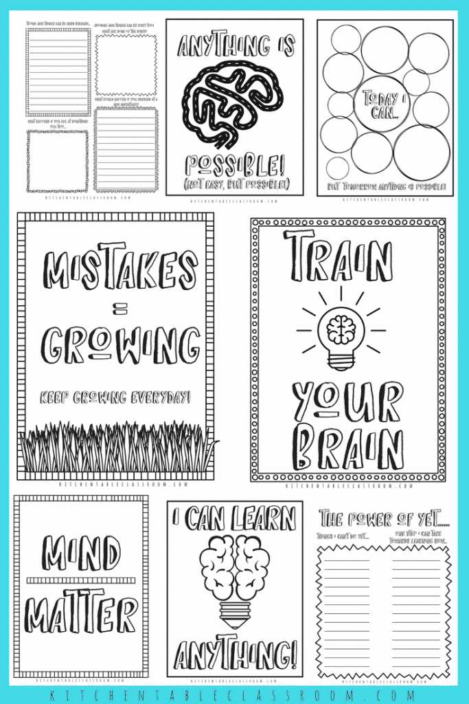 free growth mindset printables free growth mindset printables