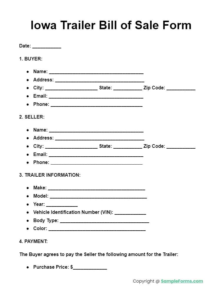 printable bill of sale iowa printable bill of sale iowa