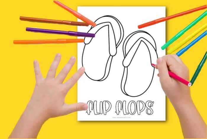 free printable flip flop coloring pages free printable flip flop coloring pages