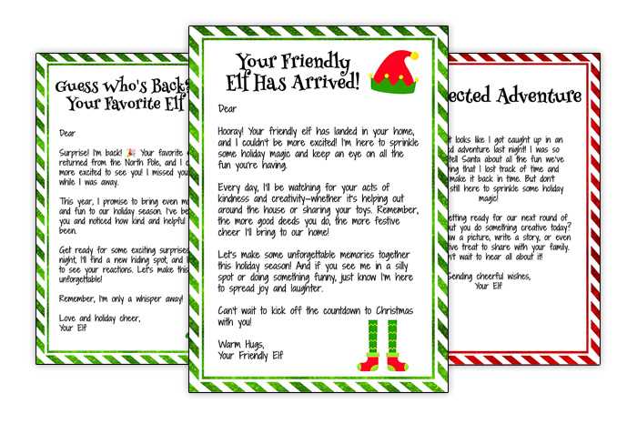 elf on a shelf printable letter
