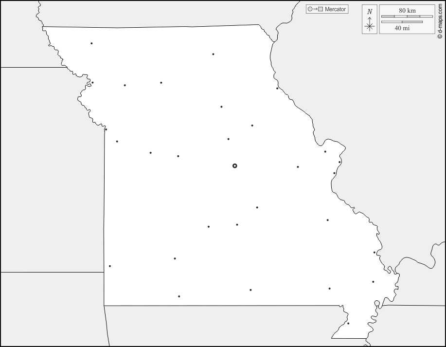 printable missouri map printable missouri map