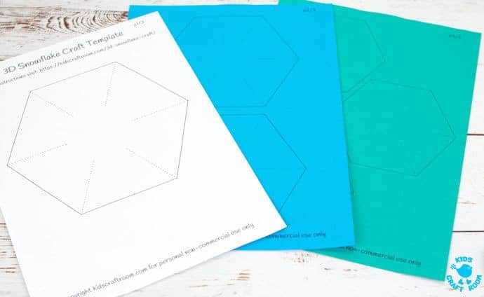printable 3d snowflake template