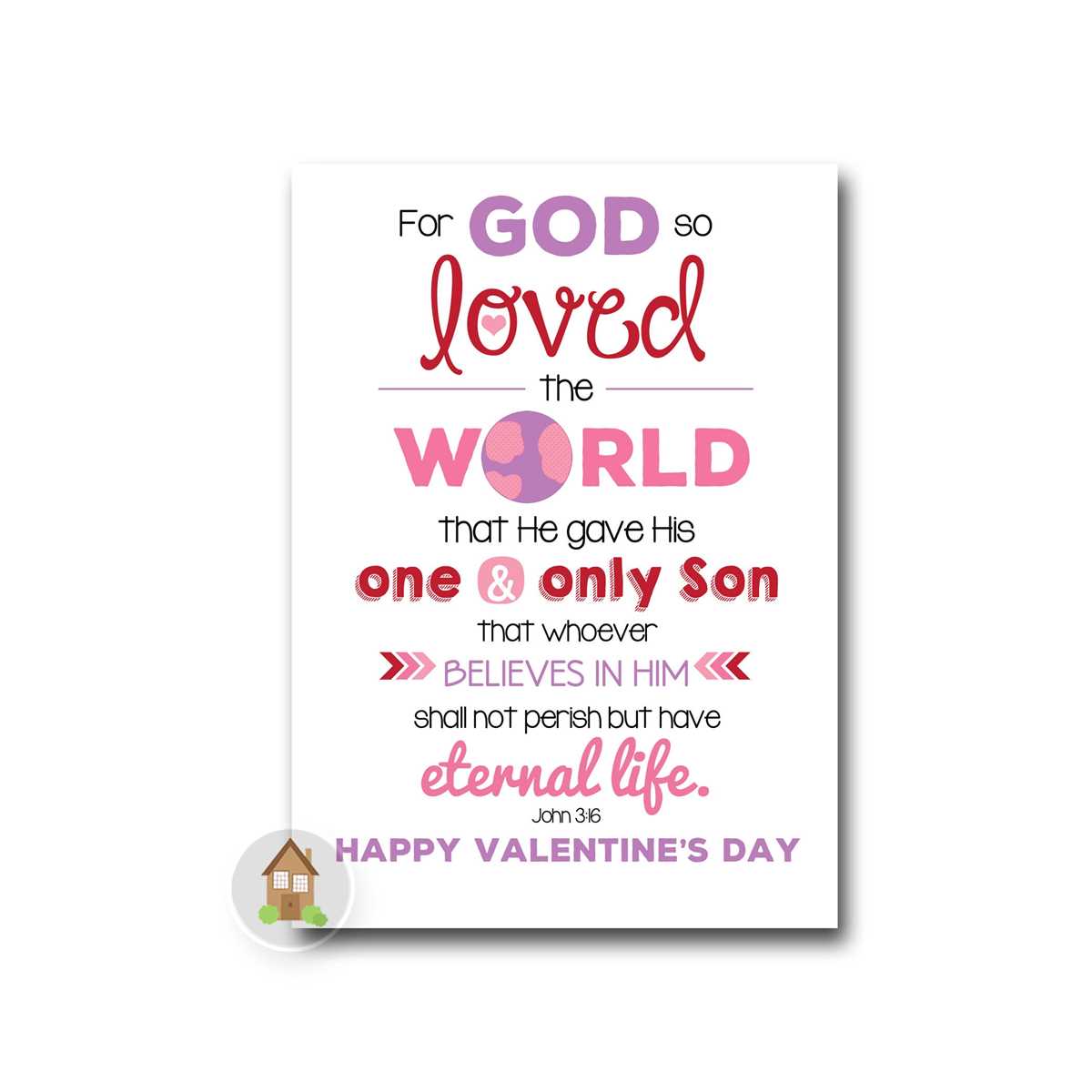 john 3 16 printable
