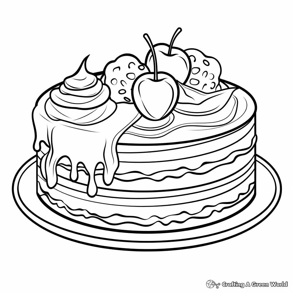 printable cake coloring pages printable cake coloring pages