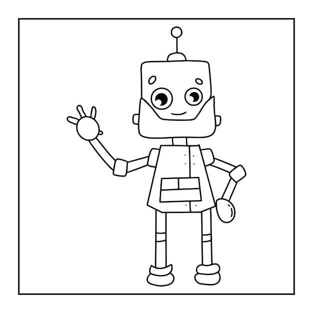 free printable robot coloring pages