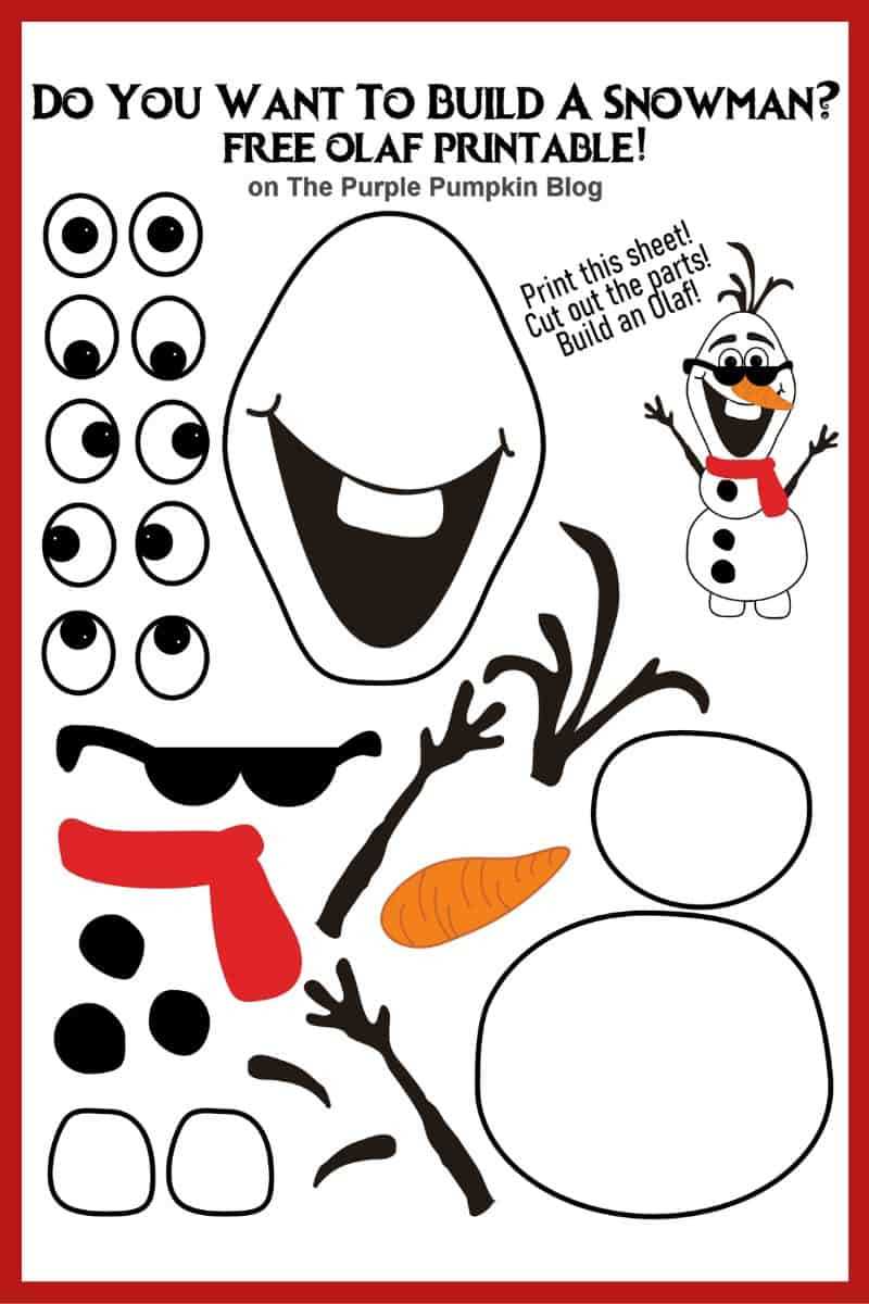free snowman printable