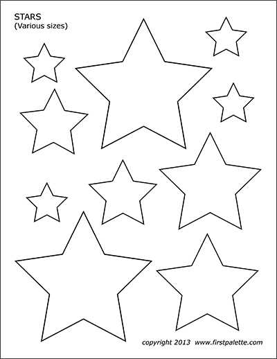 free star printable free star printable