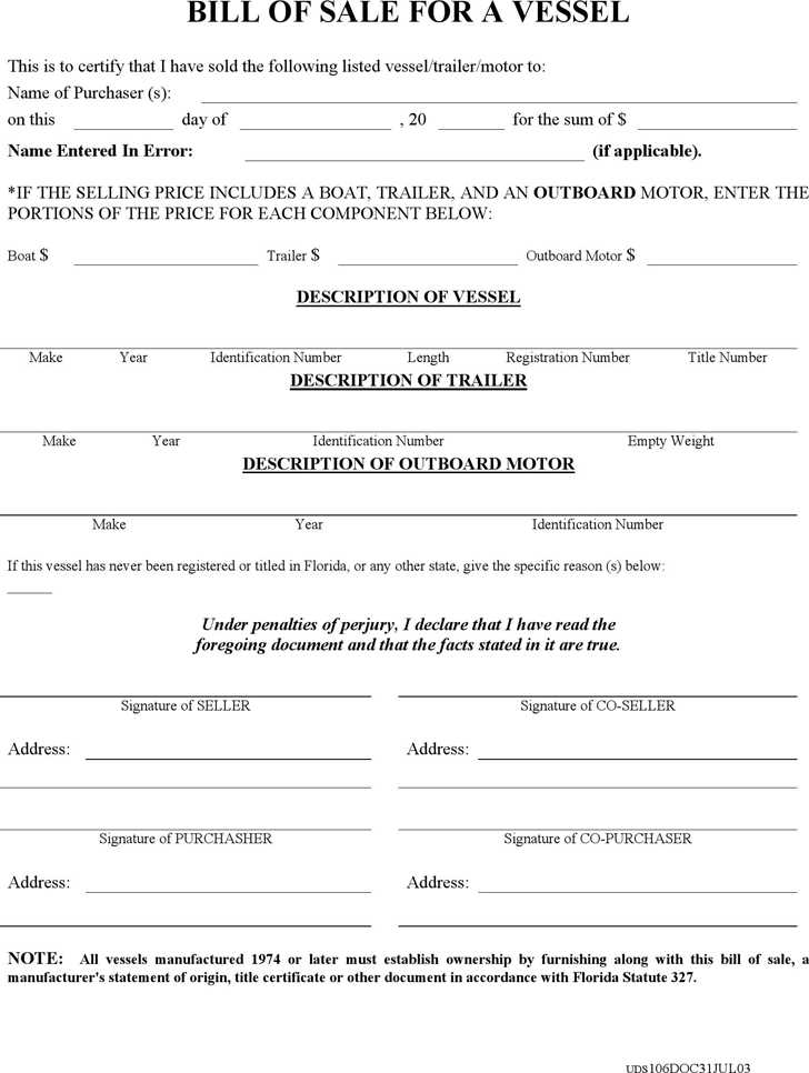 texas trailer bill of sale printable texas trailer bill of sale printable