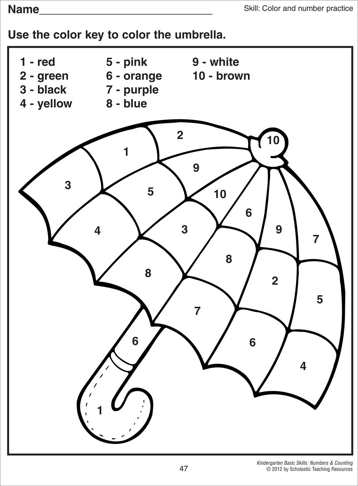 kindergarten color by number printable kindergarten color by number printable