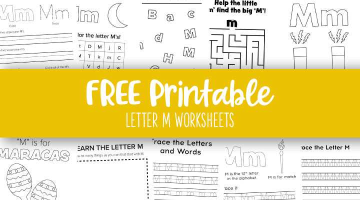 free letter m printables free letter m printables