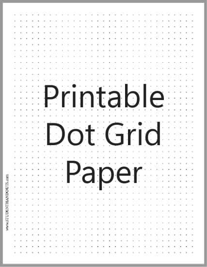 dot graph paper printable