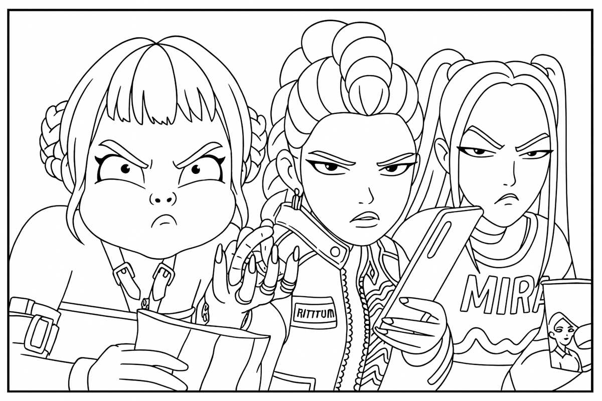 kpop coloring pages printable