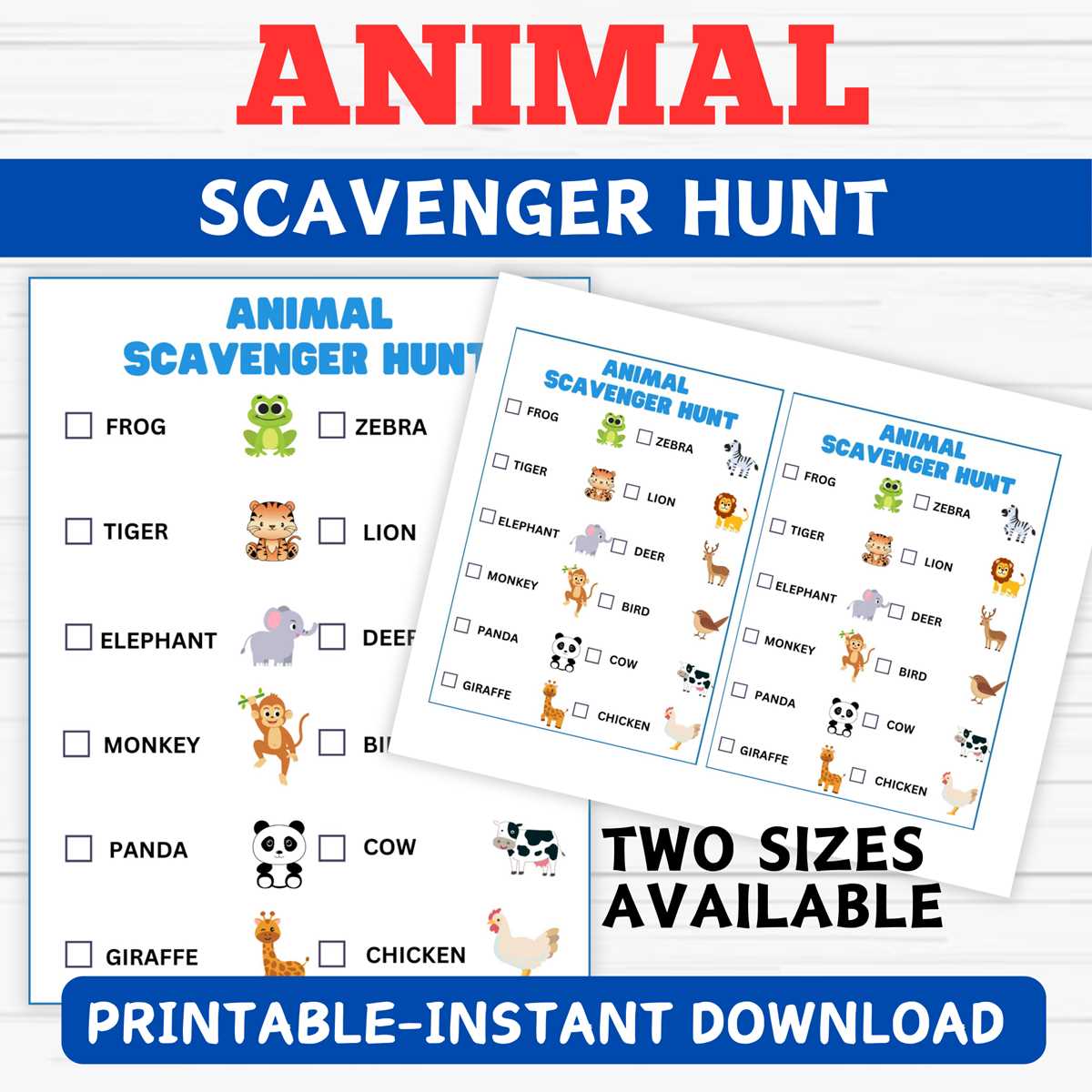 zoo scavenger hunt printable zoo scavenger hunt printable