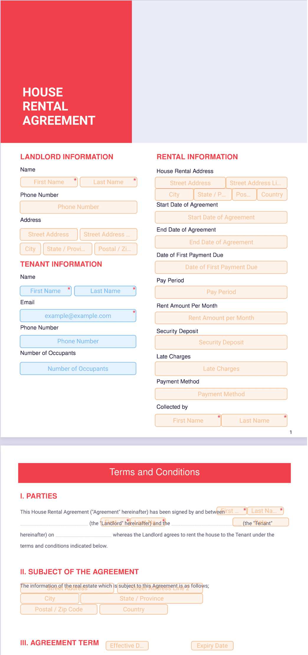free printable rental agreement texas