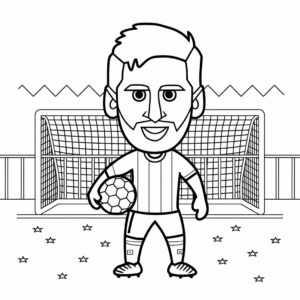 messi coloring pages printable