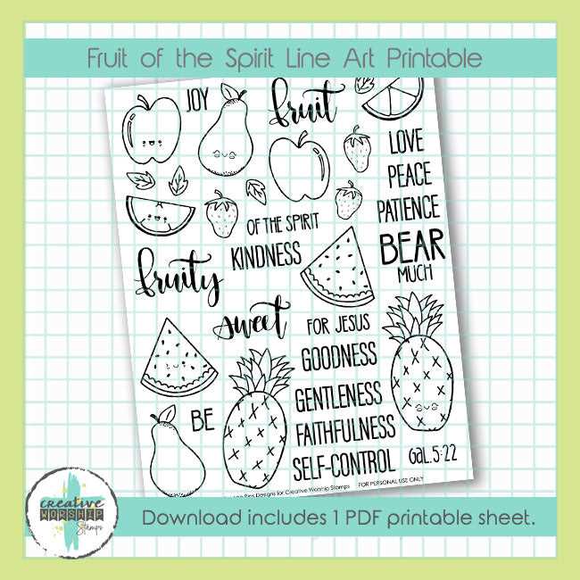 fruit of the spirit free printable