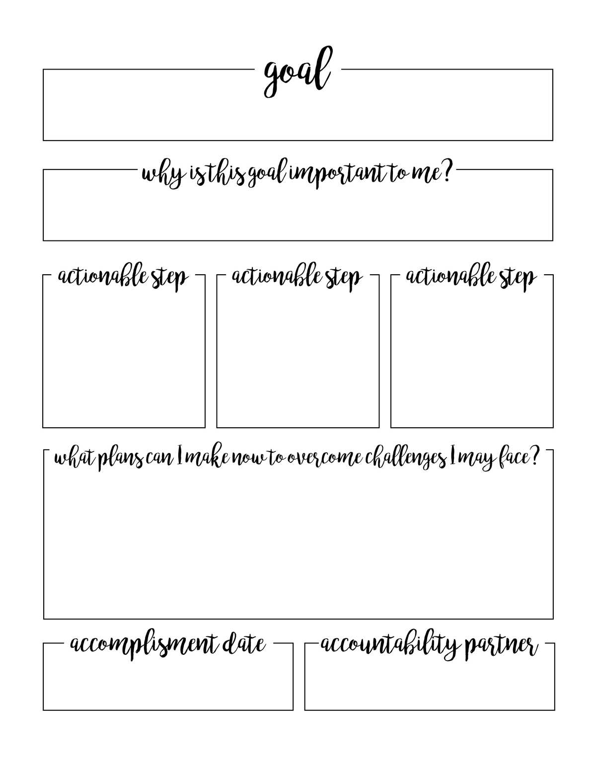 lds youth goals printable free