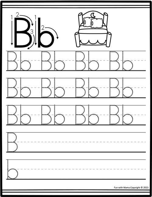 letter b worksheets printable