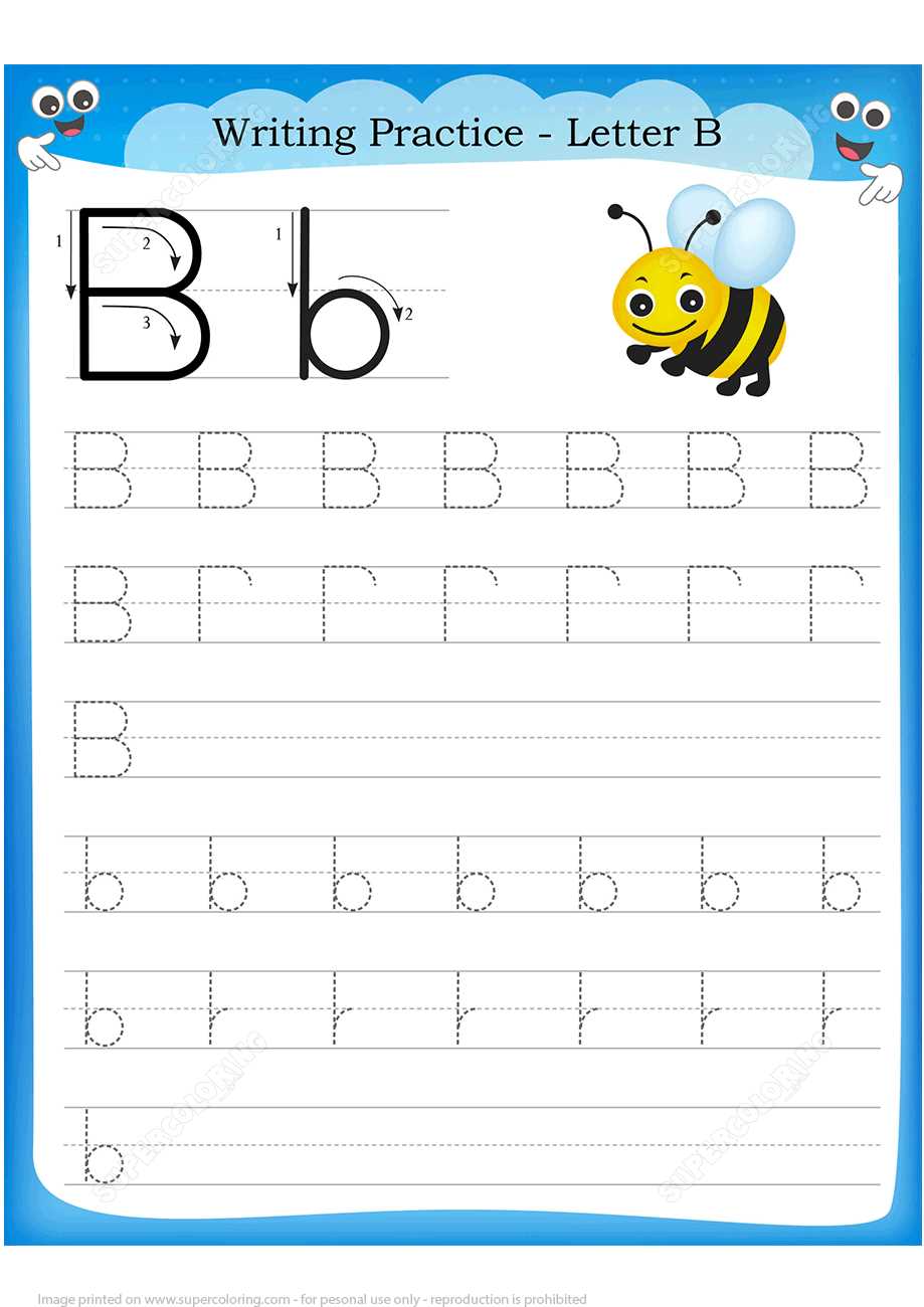 letter b worksheets printable