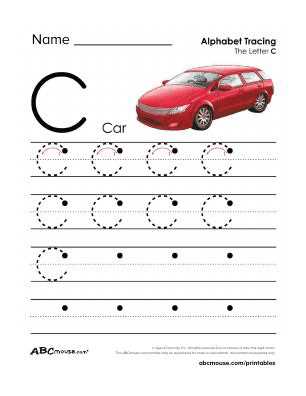 letter c printable worksheets