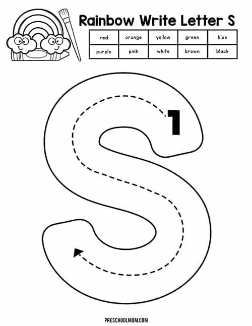 letter s printable