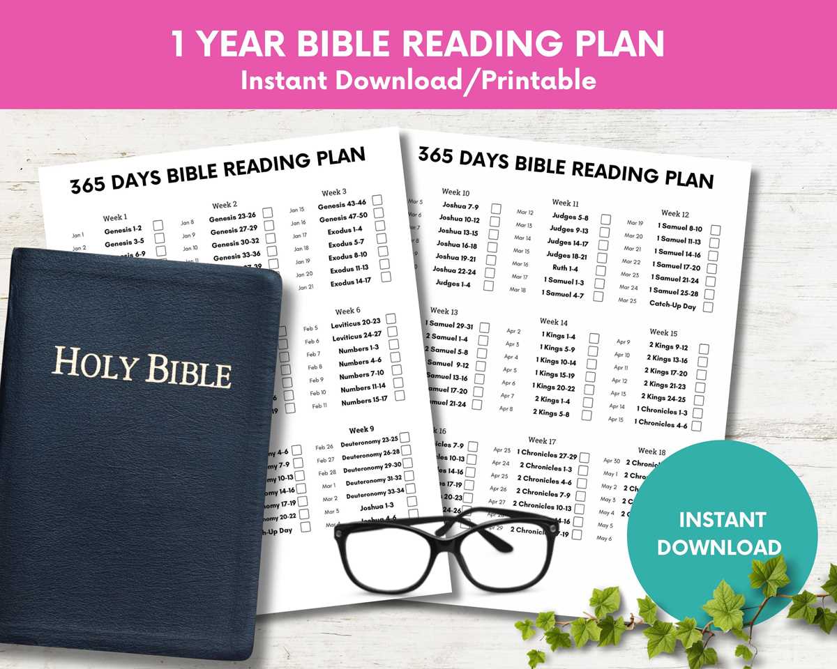 read bible in a year printable