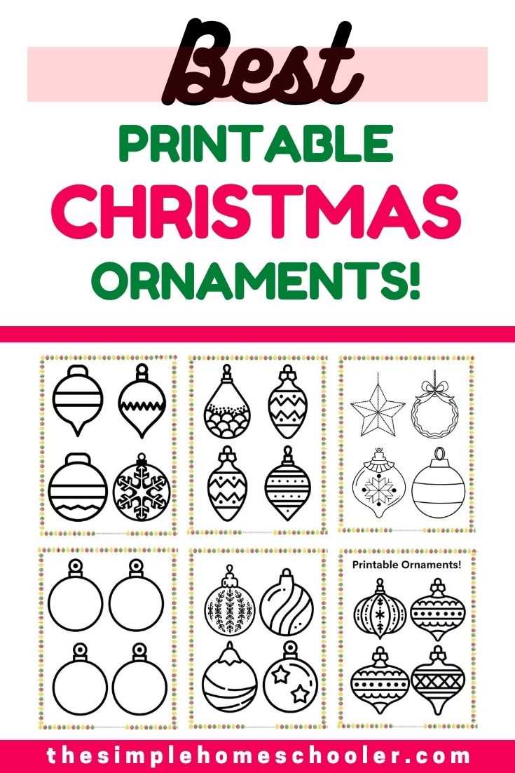 christmas ornaments printable free christmas ornaments printable free