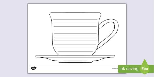 cup template printable