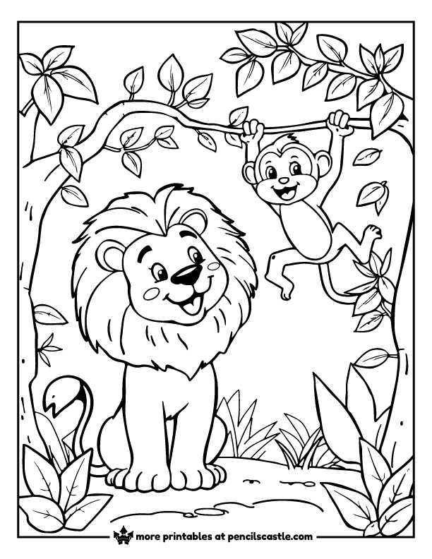 lion coloring sheets printable